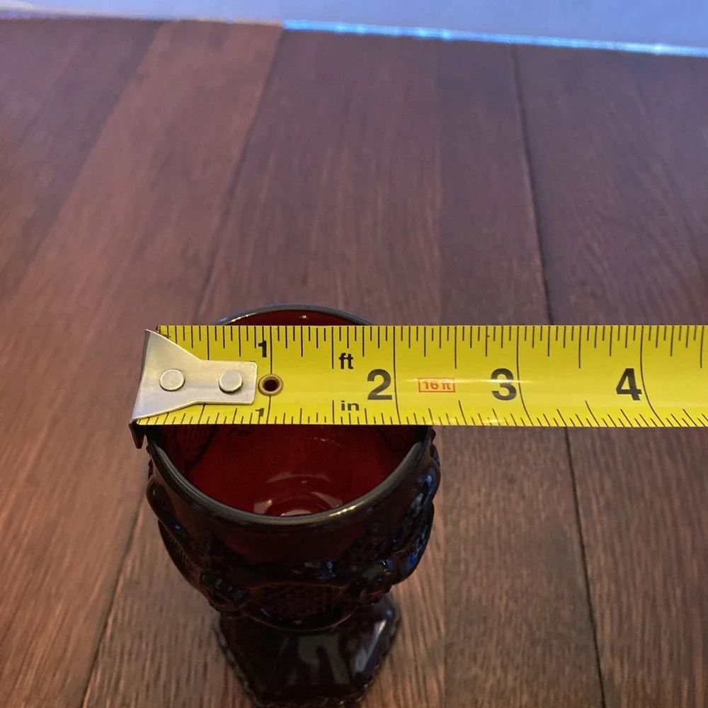 Avon 1876 Cape‎ Cod Collection Ruby Red Wine Goblet 4 1/2